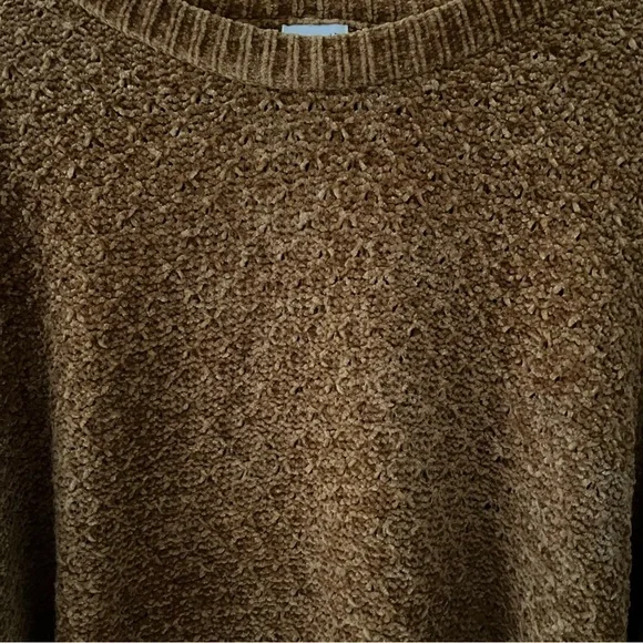 Target A New Day Chenille Brown Mustard Sweater - Picture 2 of 12
